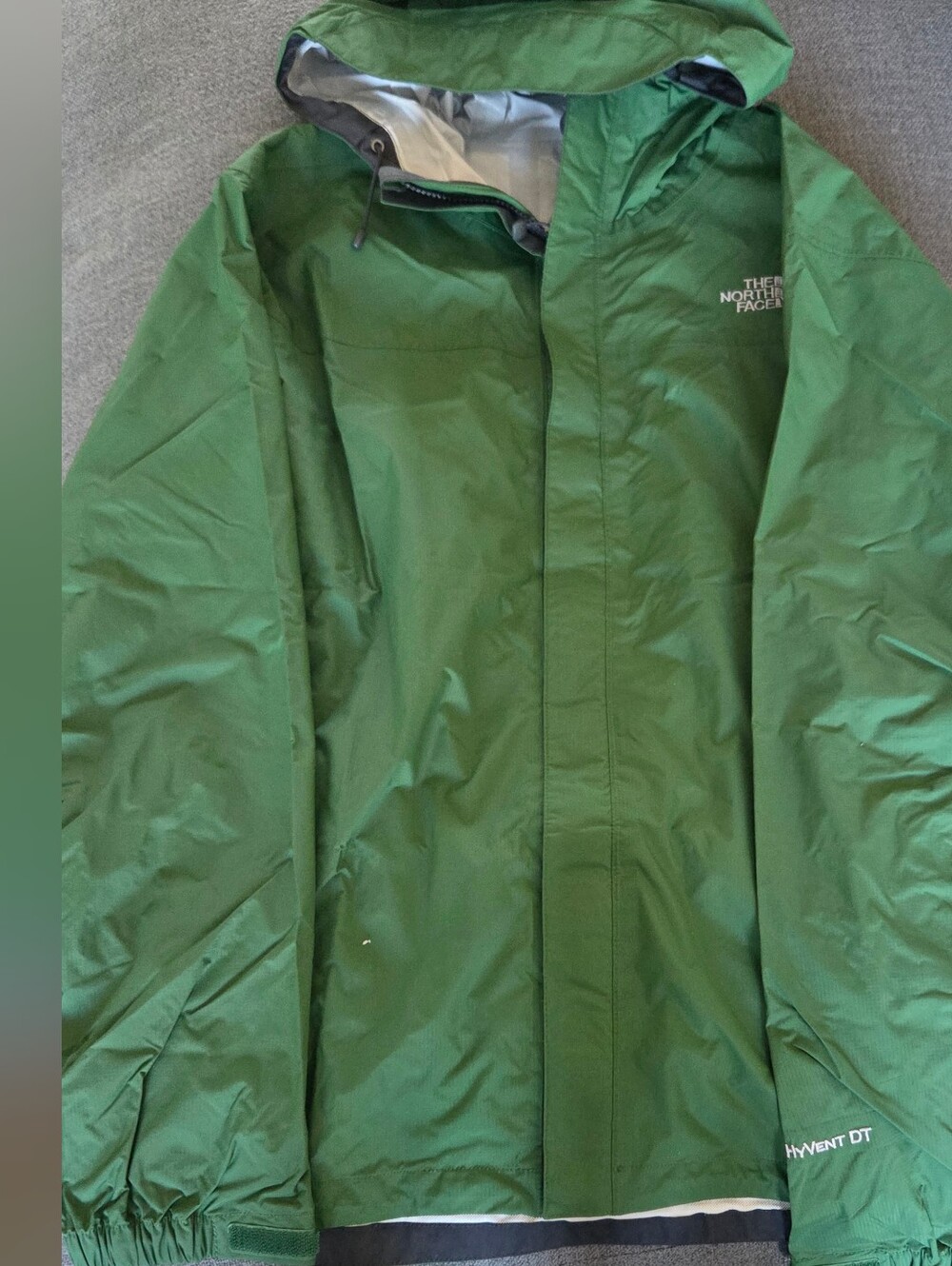 The North Face Men's Green Waterproof Raincoat HyVent DT